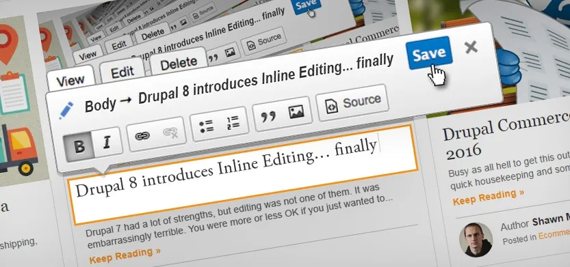 Drupal 8 introduces inline editing, finally | Acro Media